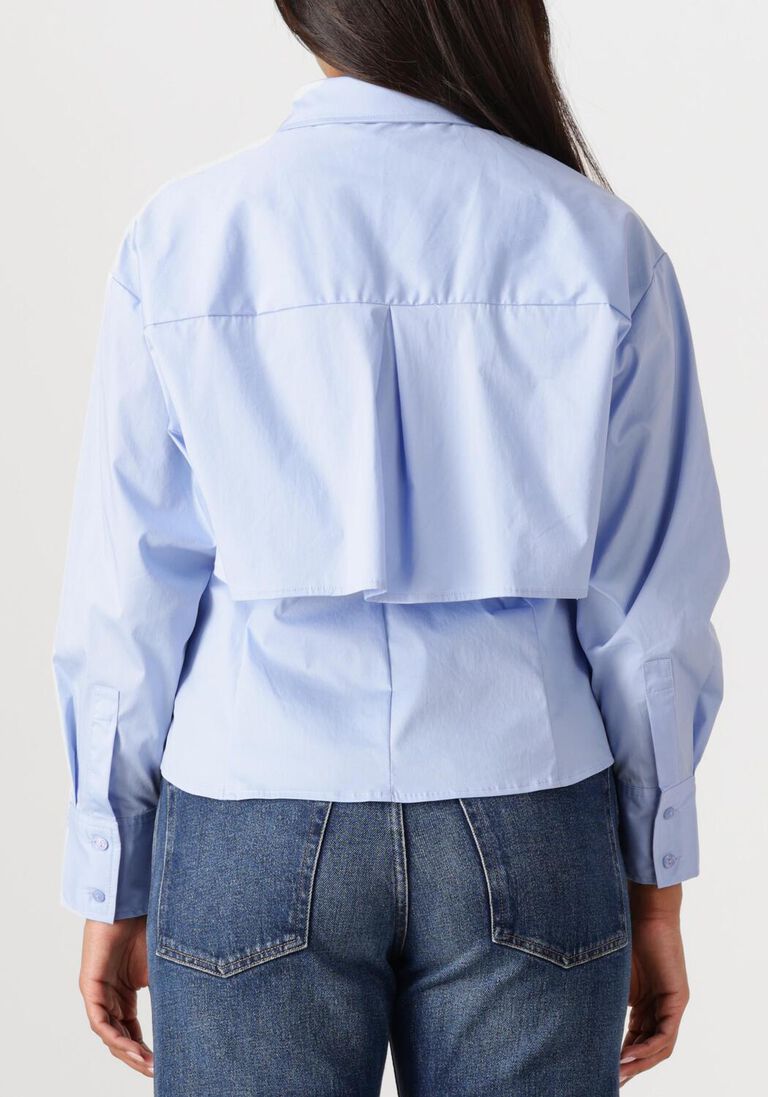 blauwe co'couture blouses sandy double layer shirt