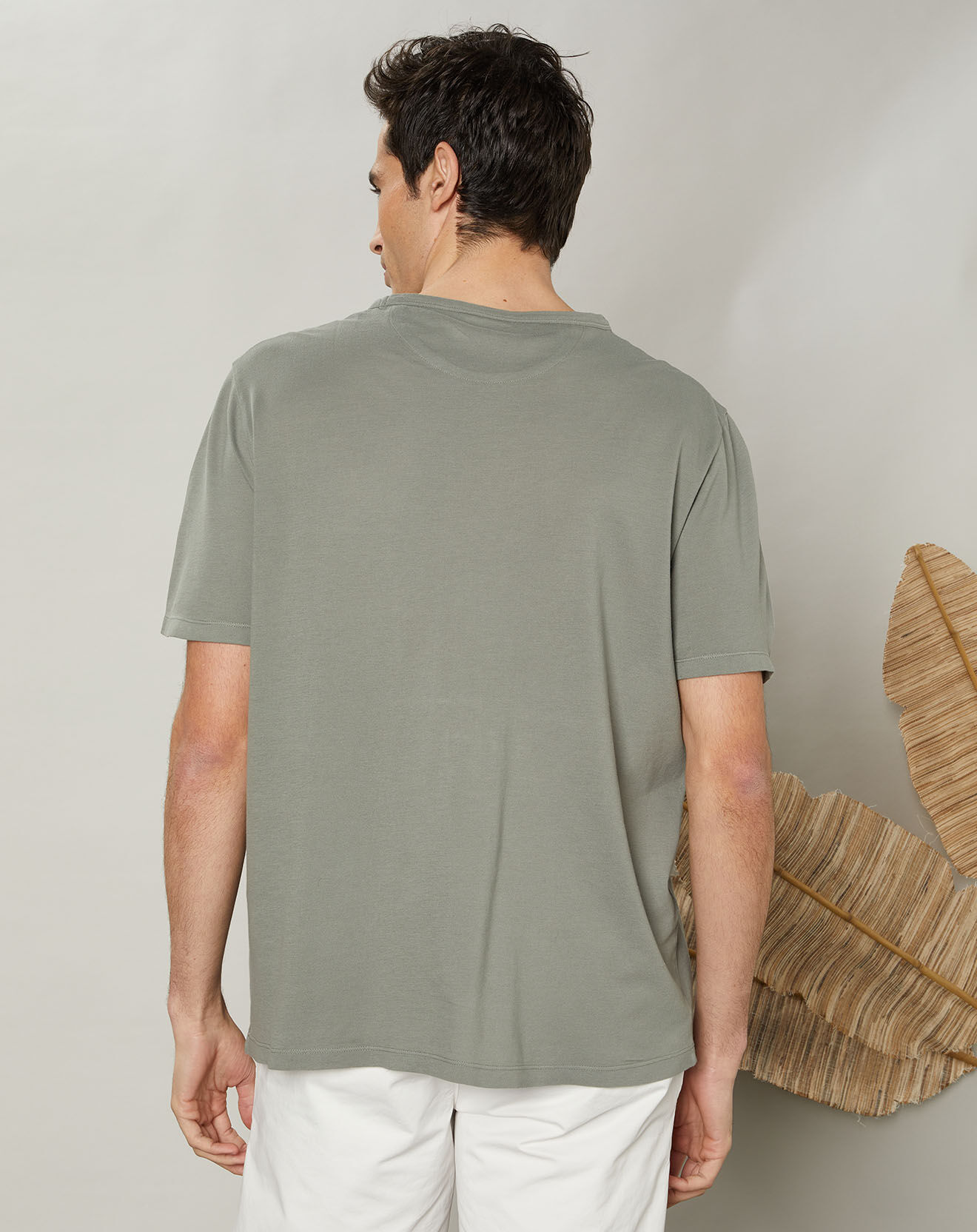 Hartford T-Shirt piqué Pocket military