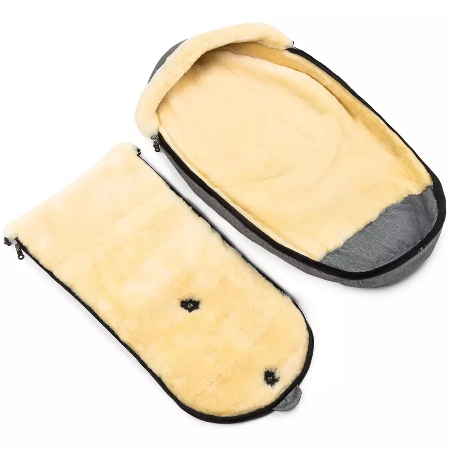 Werner Christ Baby Lammfellfußsack LADIS grigio