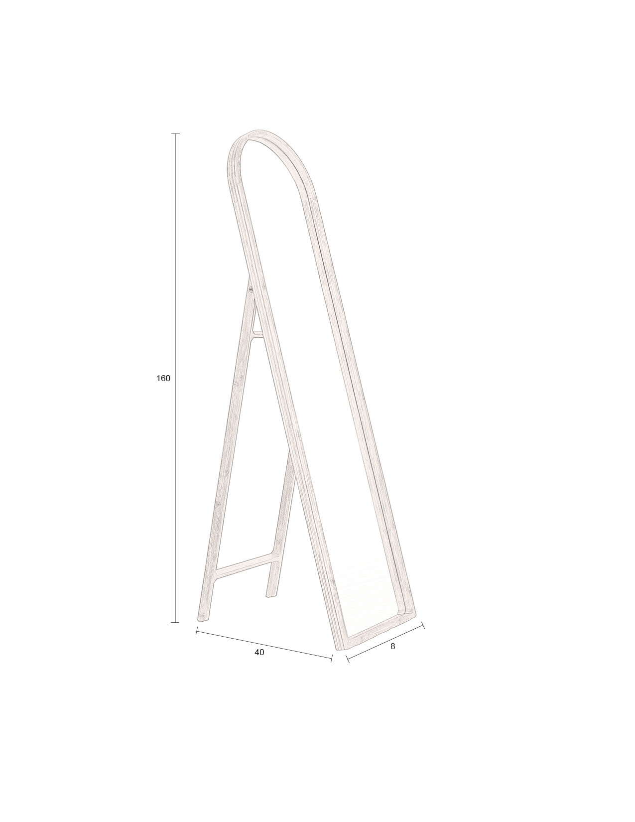 Mirror Stand Caroun