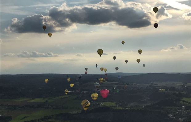 Ballonfahrt über Homburg