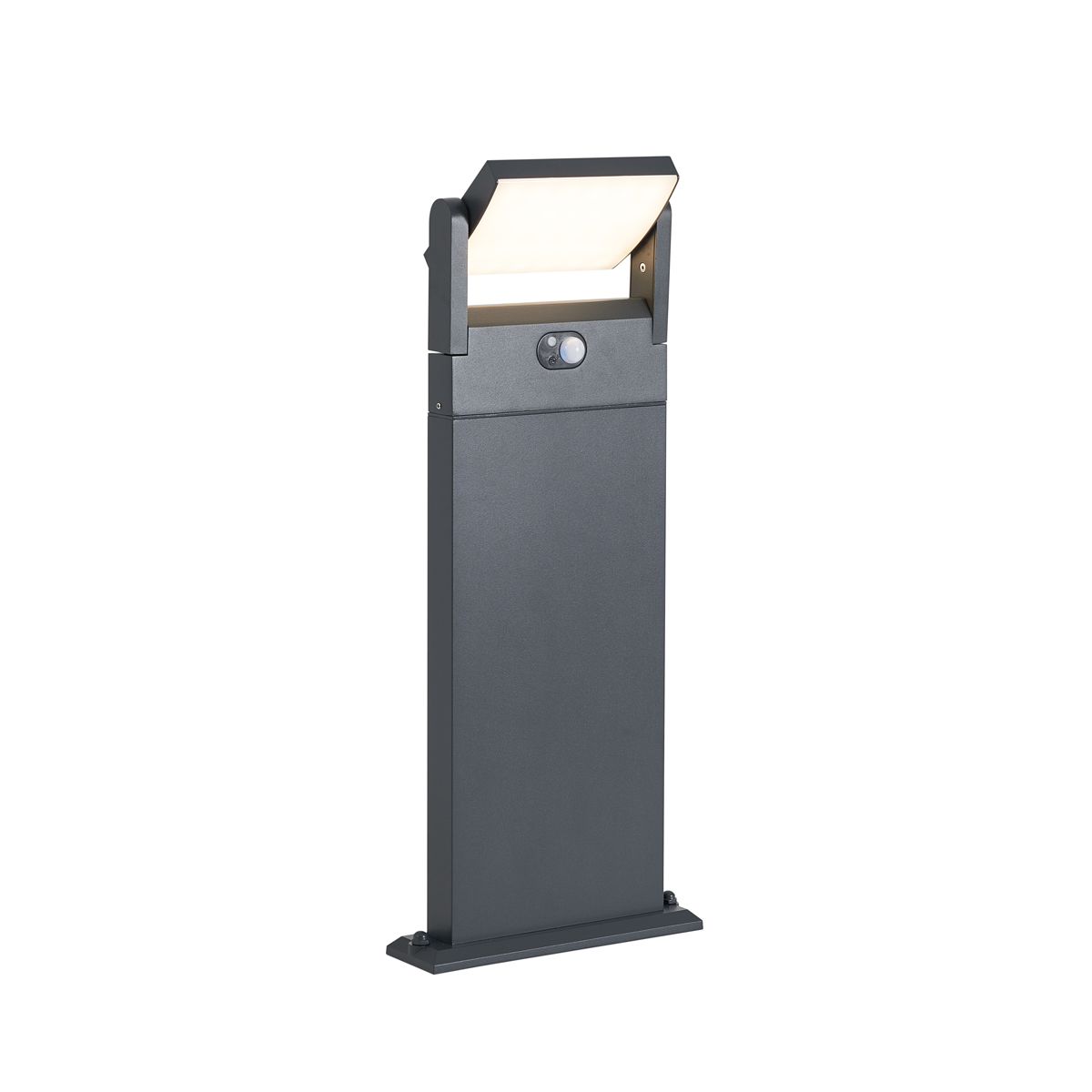 Buitenpaal donkergrijs met bewegingssensor 60cm IP54 solar - Judge