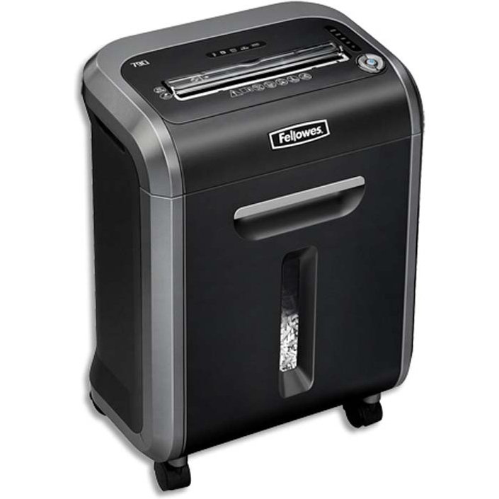Destructeur fellowes 79ci coupe croisée 4x38mm capacité 16f vitesse 3.3m/min 47x38x26cm 12.8kg couleur noir