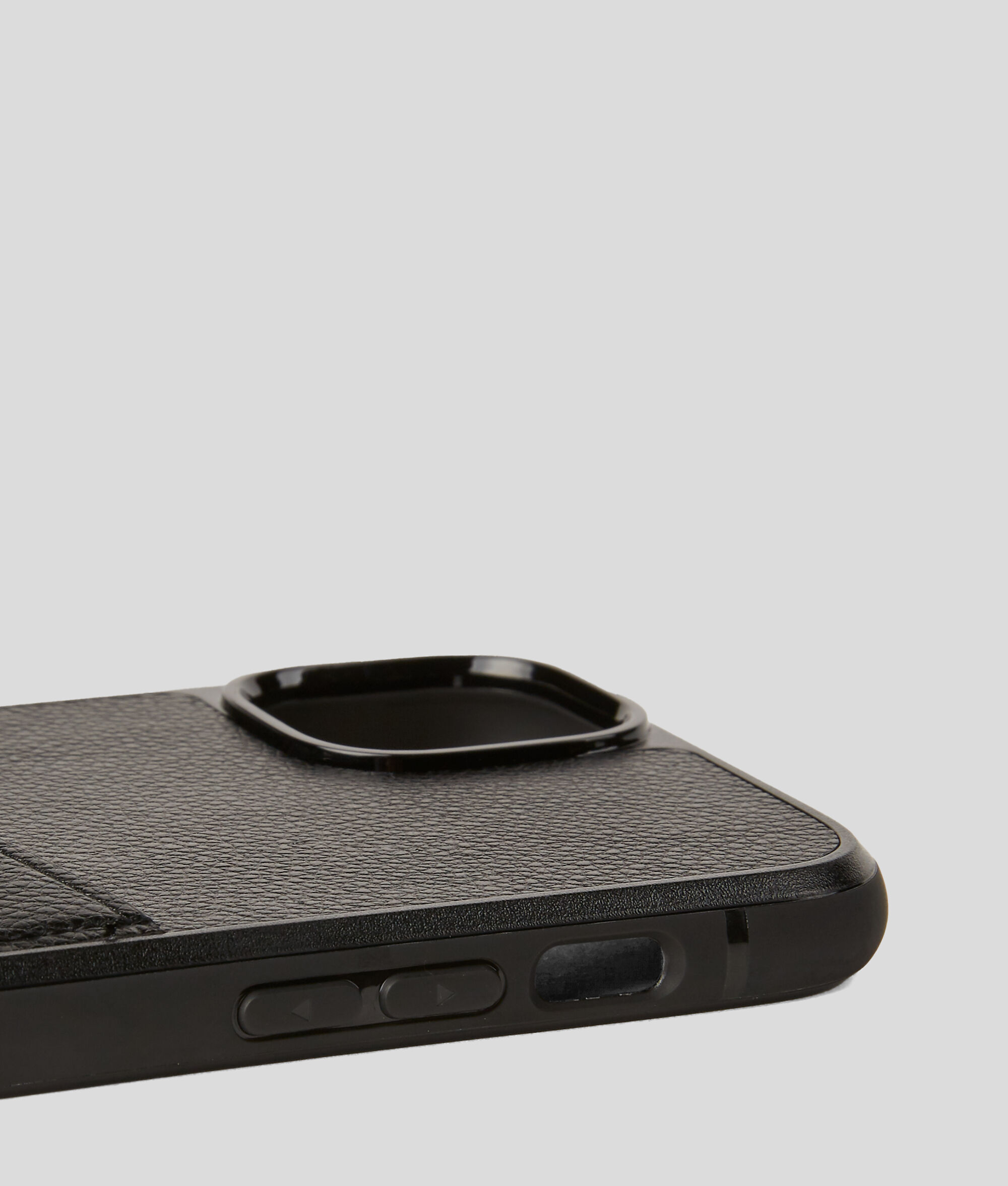 Étui de protection pour iPhone 13 Pro Max avec fente pour cartes Karl Signature