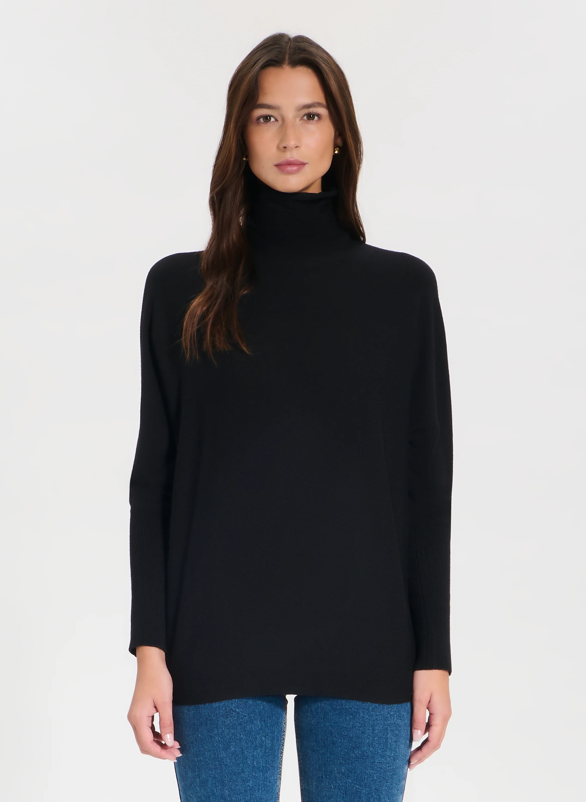 PRUNA - Pull oversize en maille | Noir