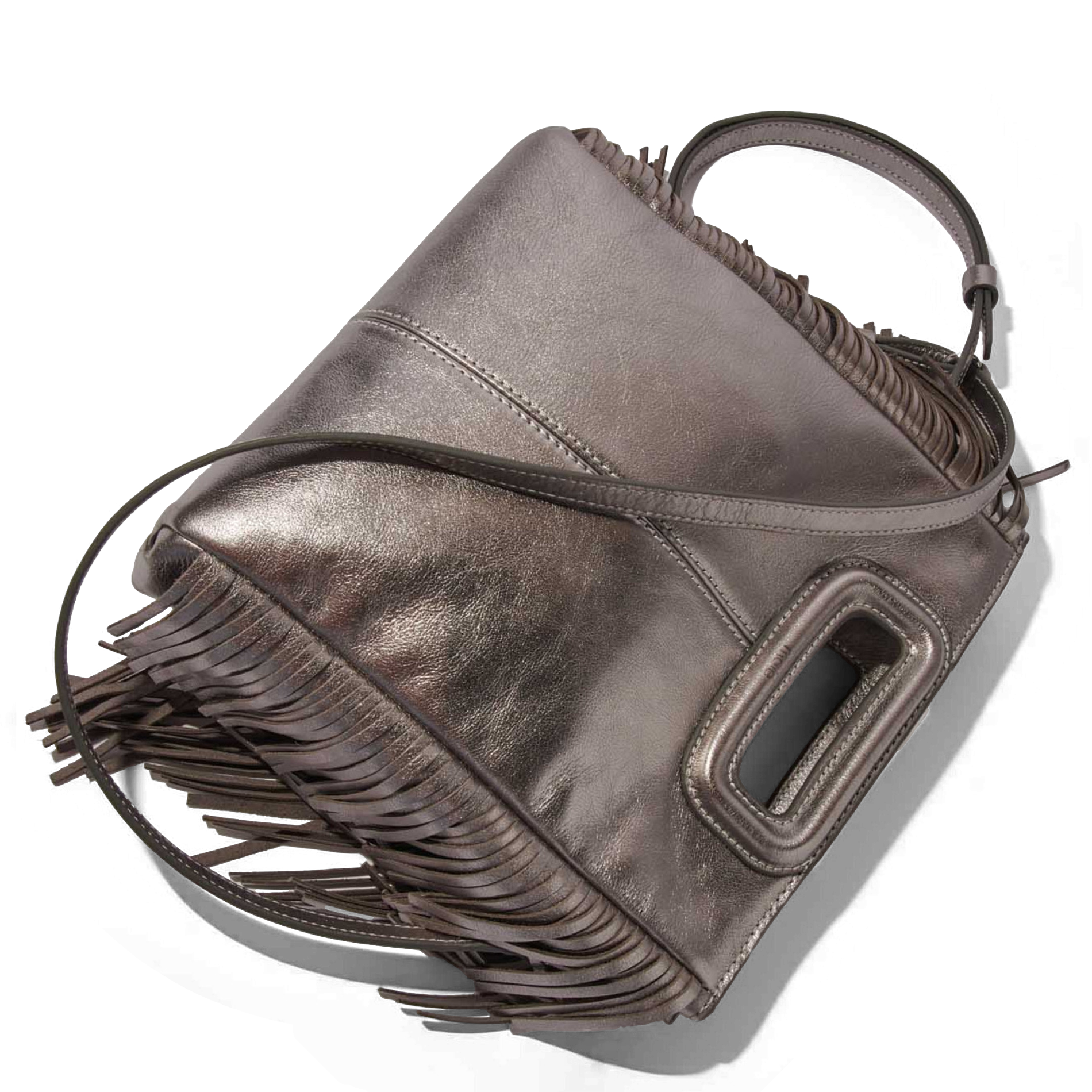 M METAL - Sac bandoulière en cuir | Gris
