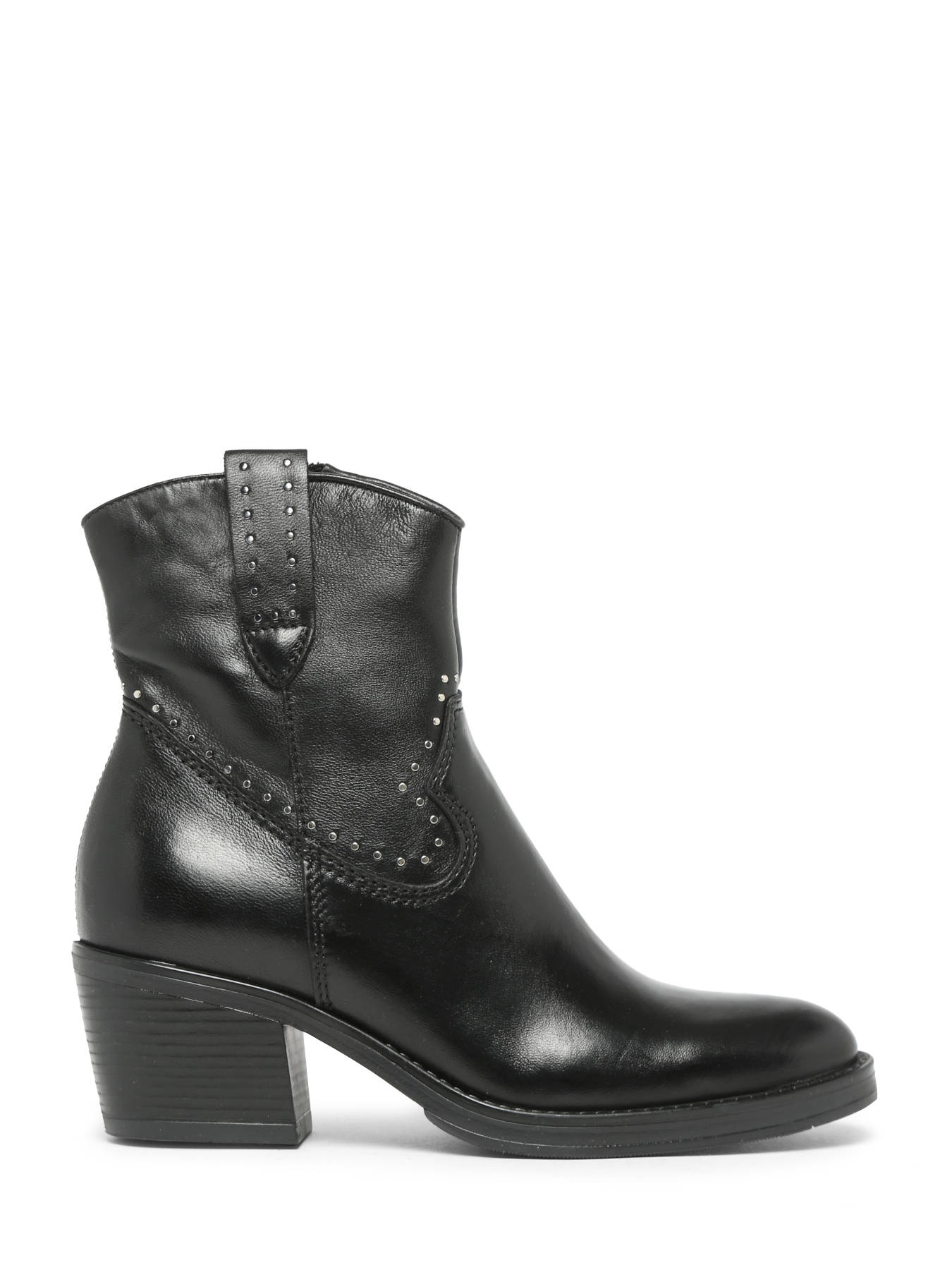 Boots  talon en cuir MJUS