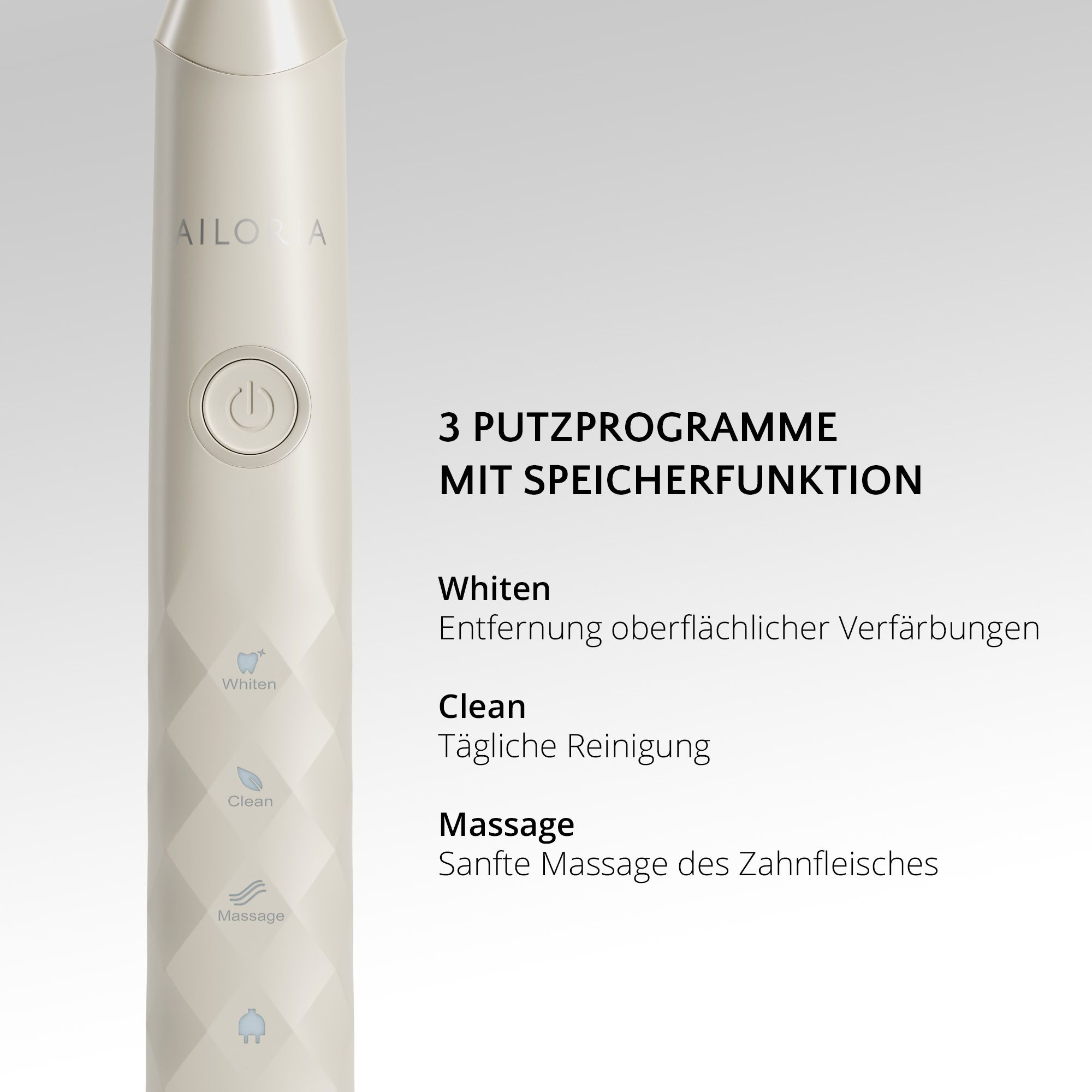 AILORIA SHINE BRIGHT USB-Schallzahnbürste