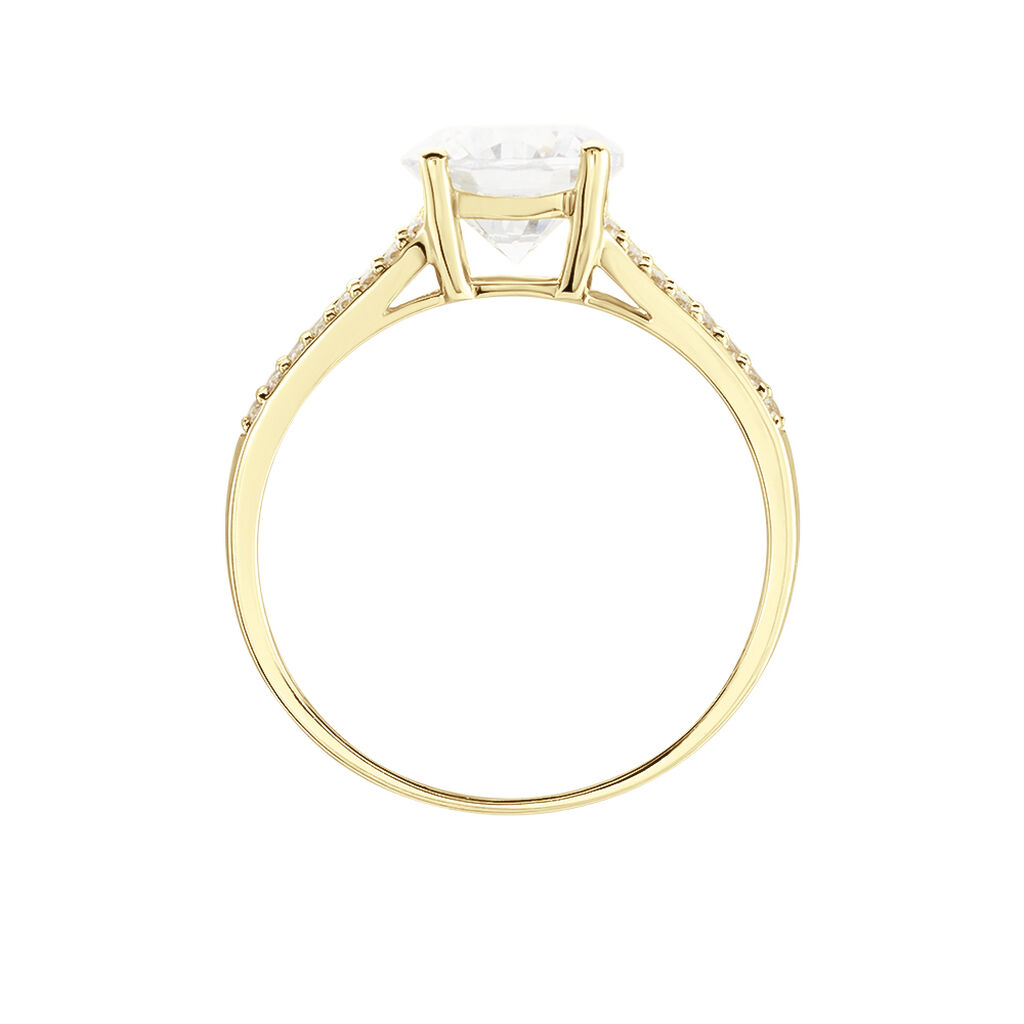 Bague Or Jaune Carolina Oxyde De Zirconium