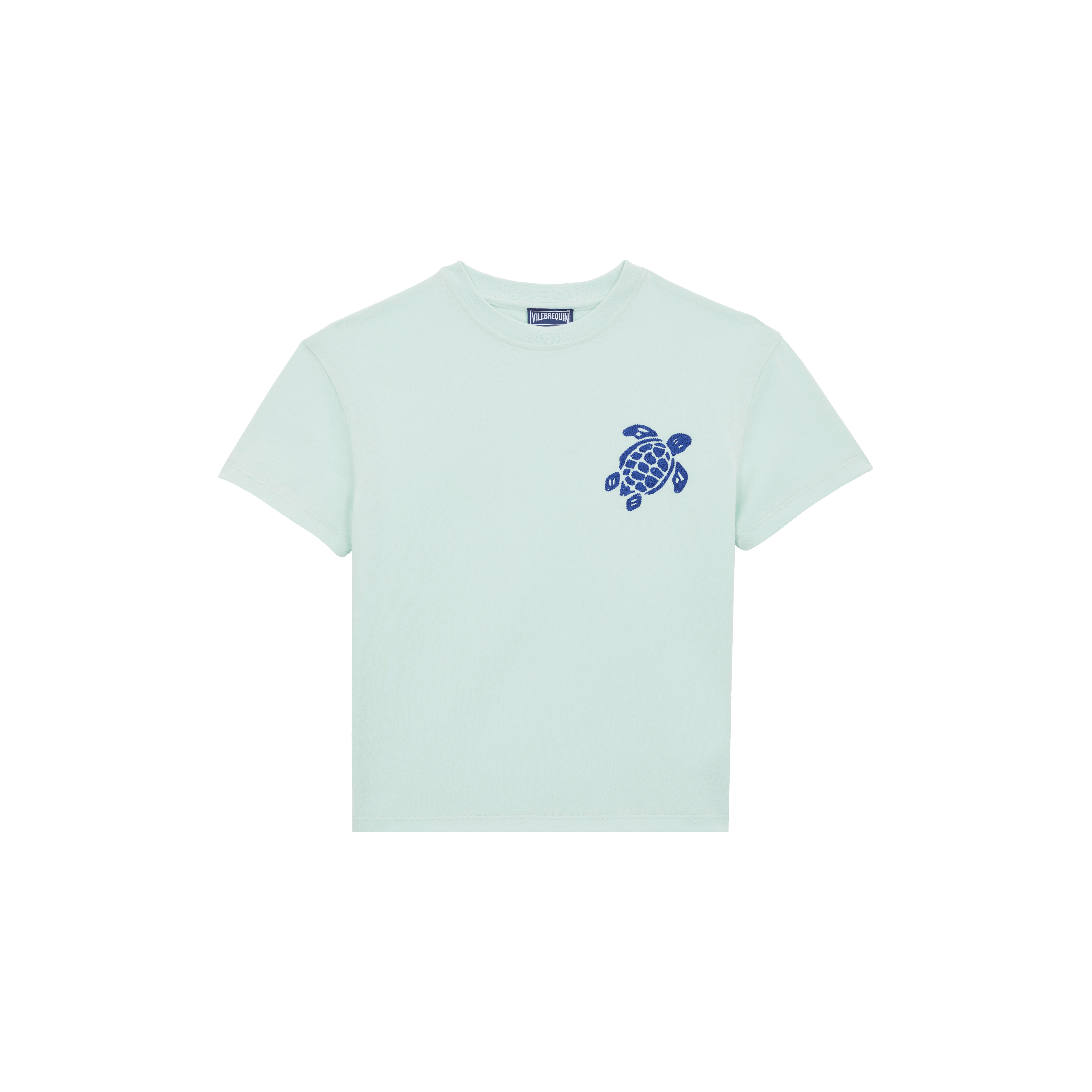 T-shirt en coton organique garçon Tortue brodée