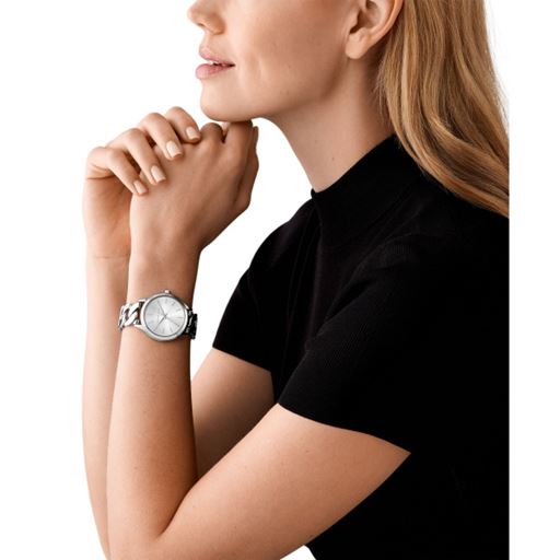 Michael Kors Runway MK7474 Dameur, Silver, 38 mm