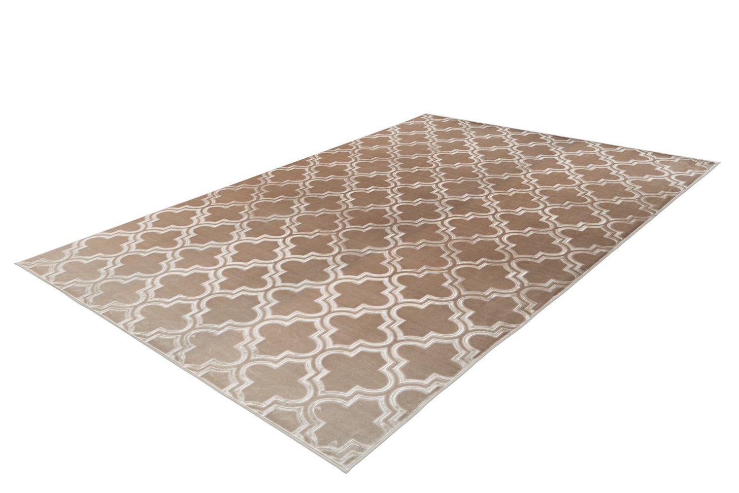 Kortpolig vloerkleed Blissique Taupe Modern, Klassiek 80 x 300 cm