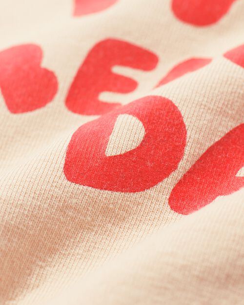 pull en sweat beautiful day pour bébé pêche