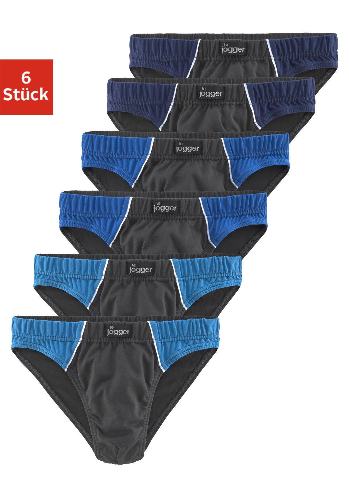 le jogger® Slip, 6 Stk. mit kontrastfarbenen Highlights