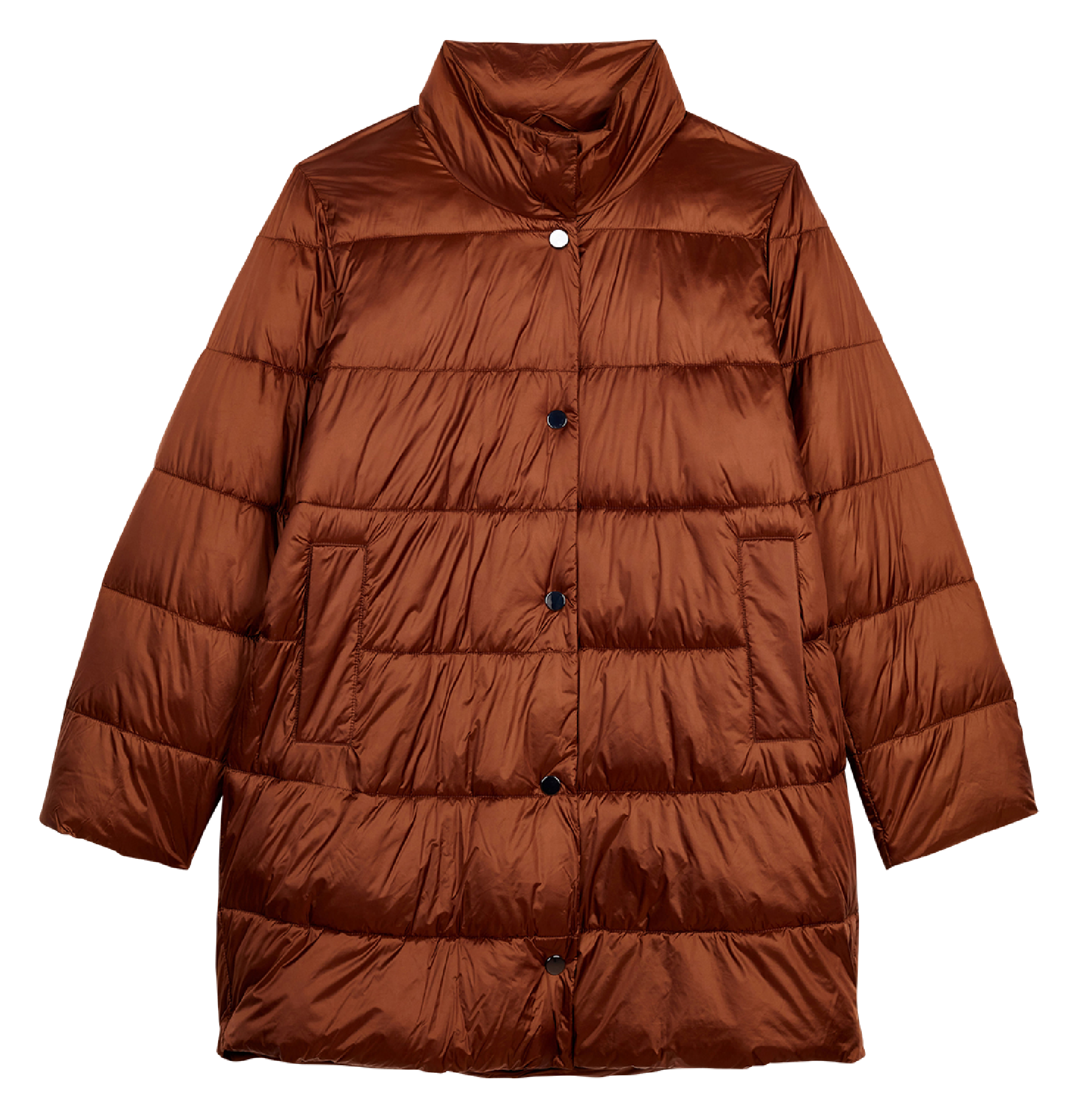 PEONIA - Doudoune col montant| Marron
