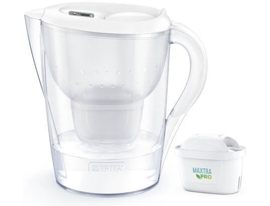 BRITA FRANCE - Carafe Marella XL blanche 1 cartouche MAXTRA PRO
