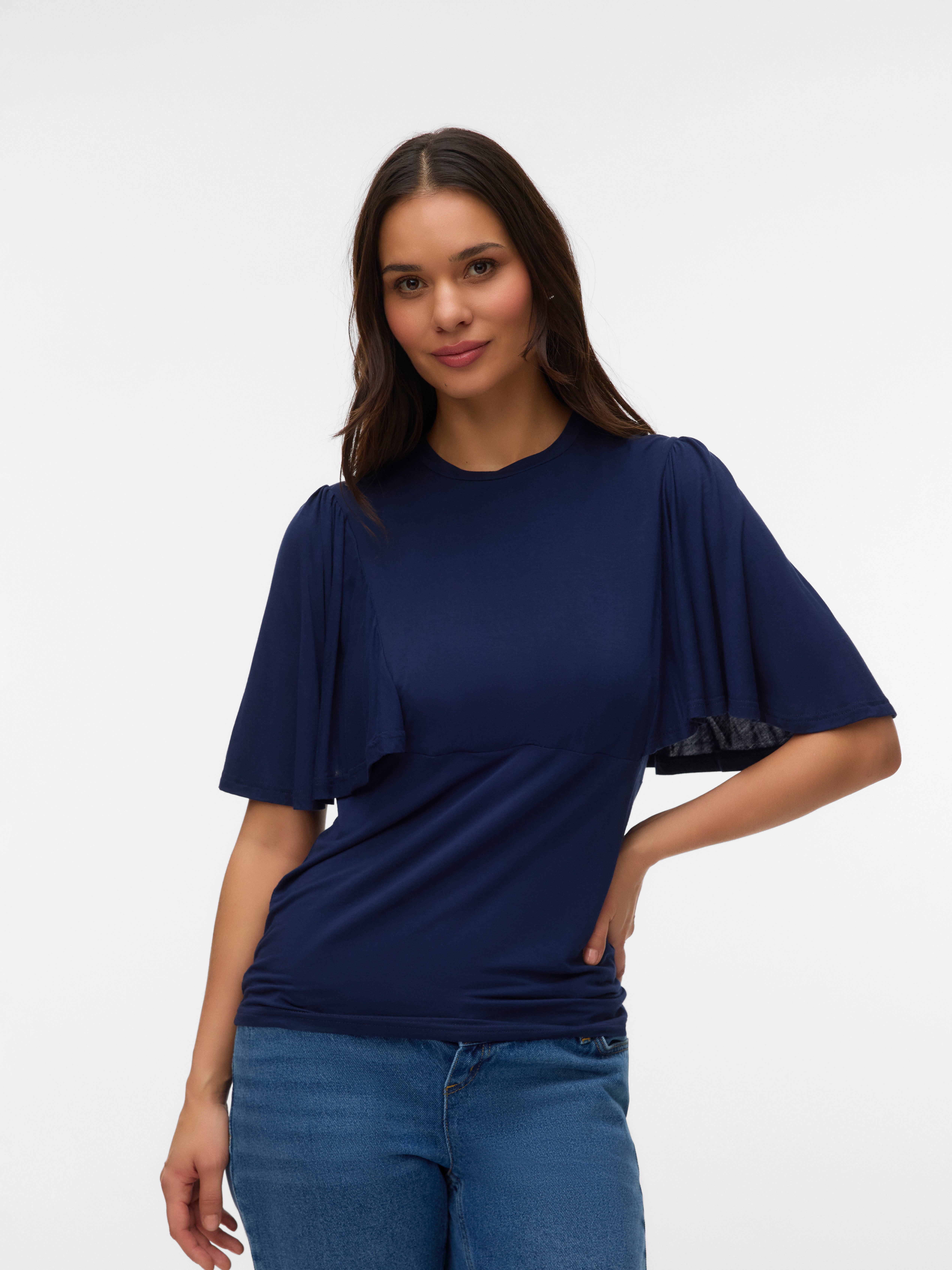 Regular fit O-hals Top