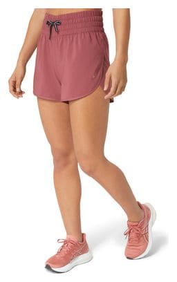 Short Asics Nagino Run 4in Rouge Femme