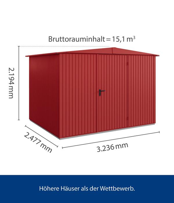 Hörmann Berry-Gerätehaus Classic-S Typ 3,