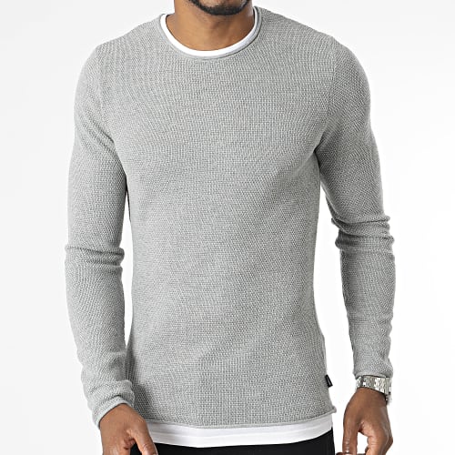 Sweat Crewneck Alabastro Gris Chiné
