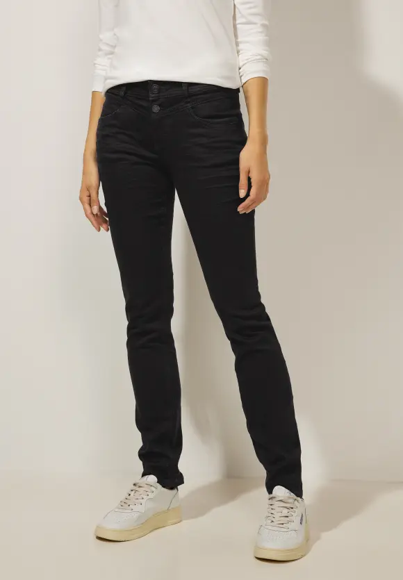 Dunkle Casual Fit Jeans - deep black