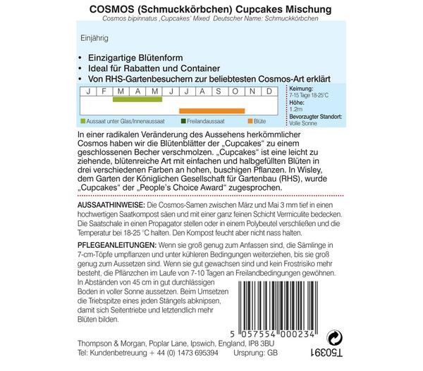 Thompson & Morgan Samen Cosmos 'Cupcakes