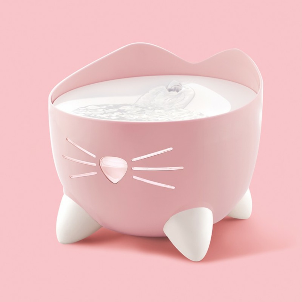 Catit pixi - fontaine à eau pour chat 2,5 l rose