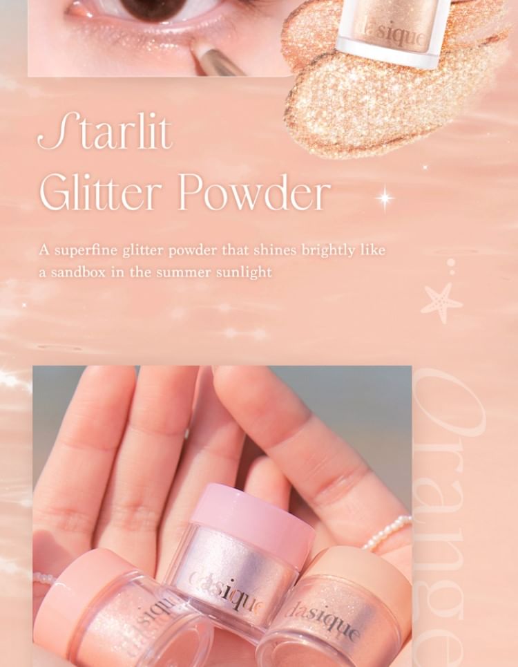 dasique - Starlit Glitter Powder Summer Coral Collection - 3 kleuren