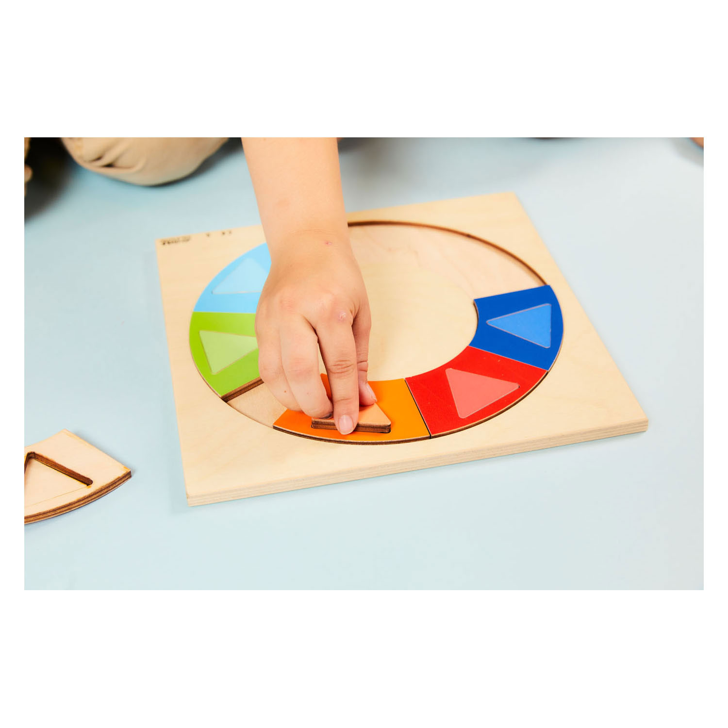 Rolf - Relief Puzzel Ontdek de kleur en Vorm Regenboogkring, 16st.