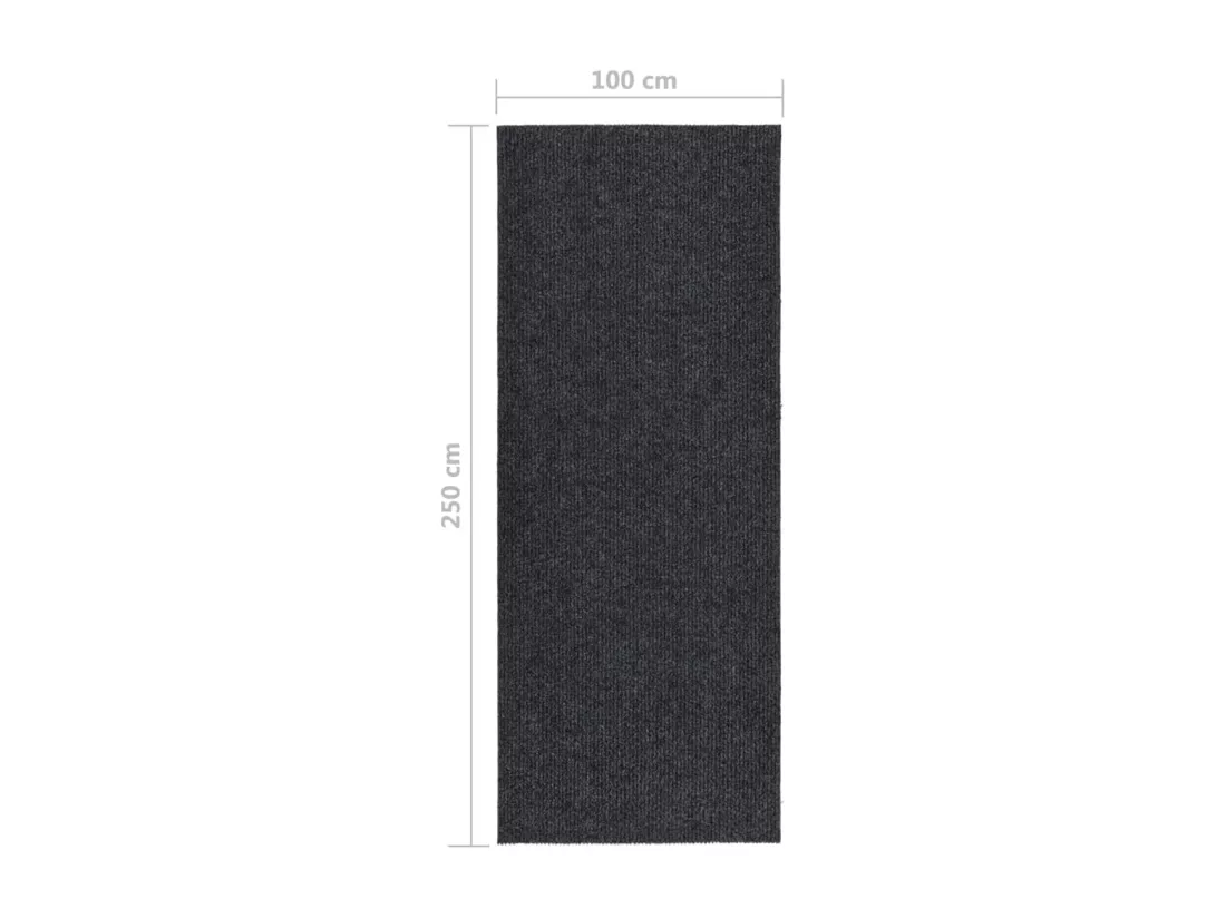 Tapis 100x250 cm anthracite