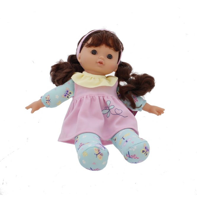 Besttoy - Weichpuppe mit Blümchenkleid - 1 Stück