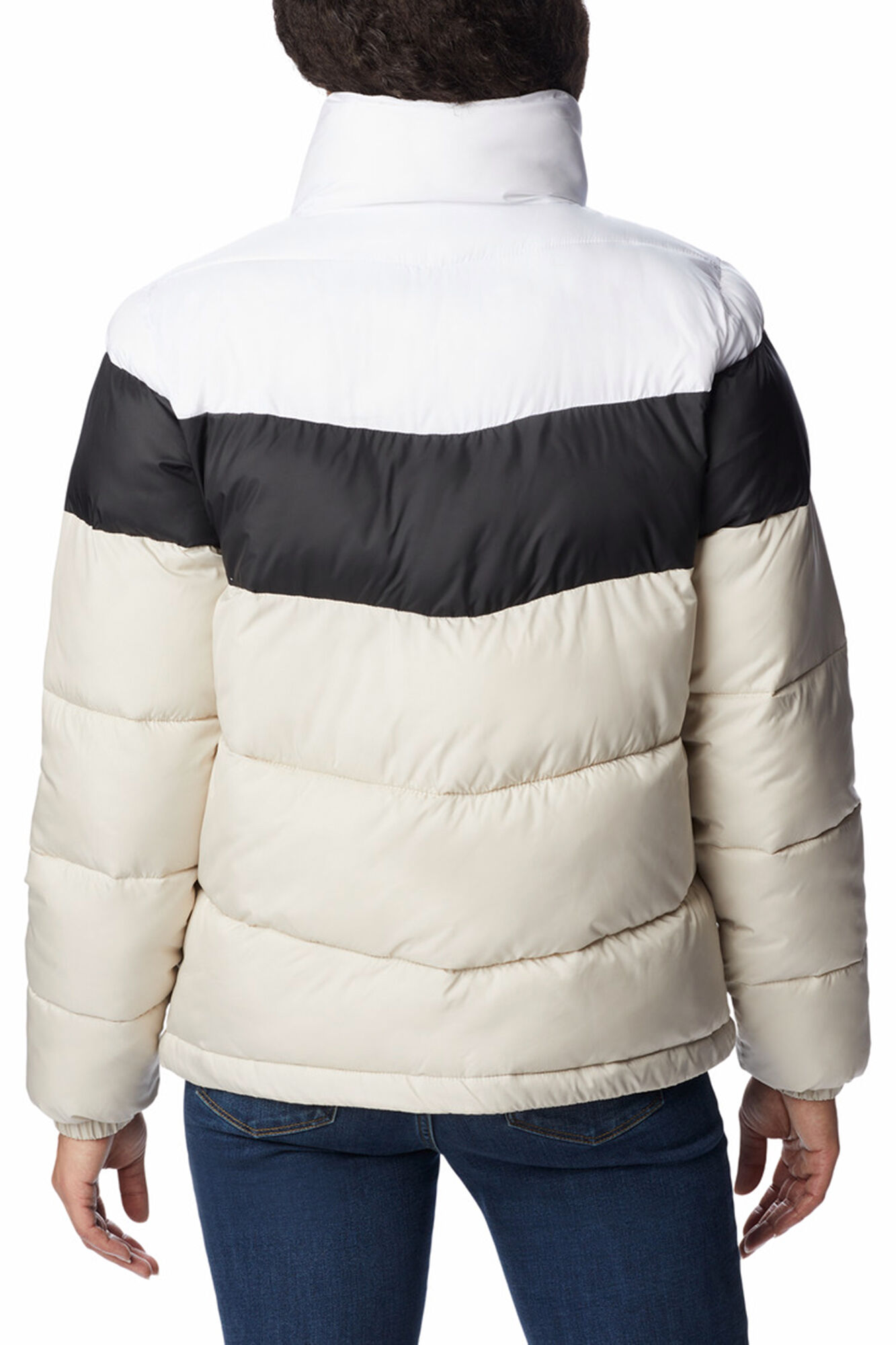 Jaqueta Columbia™ Puffet™ Feminina com Blocos de Cores