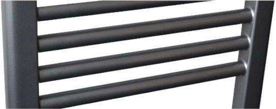 Sanicare - Design Radiator - Gunmetal - 60x172cm - Inclusief Thermostaat