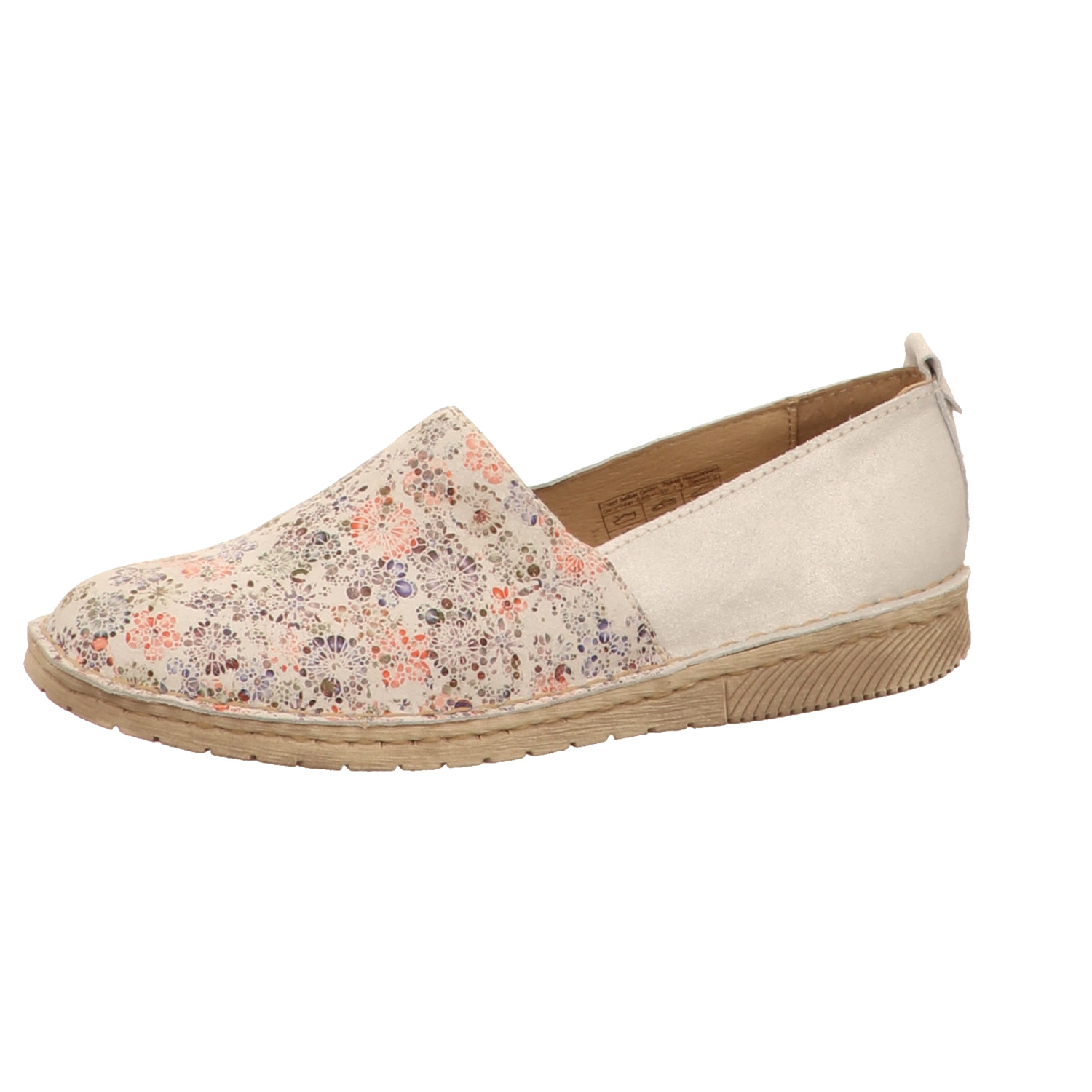 Seibel  Slipper beige weiss/weiss kombi