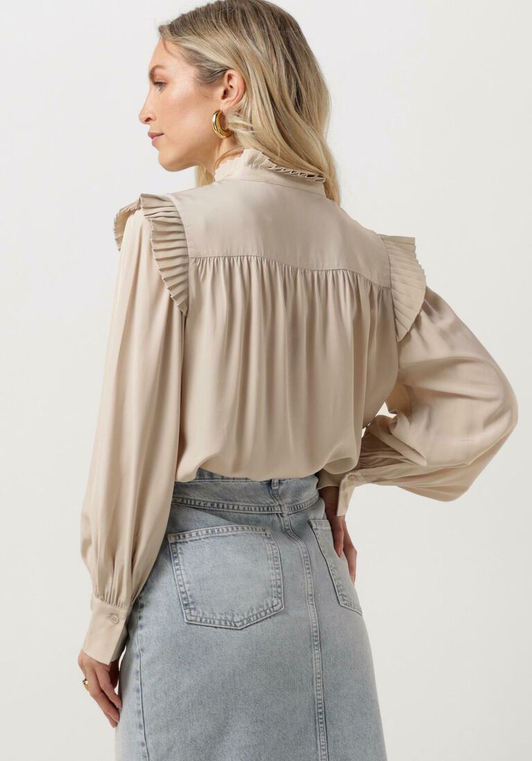 SECOND FEMALE beige second female blouse kaia shirt