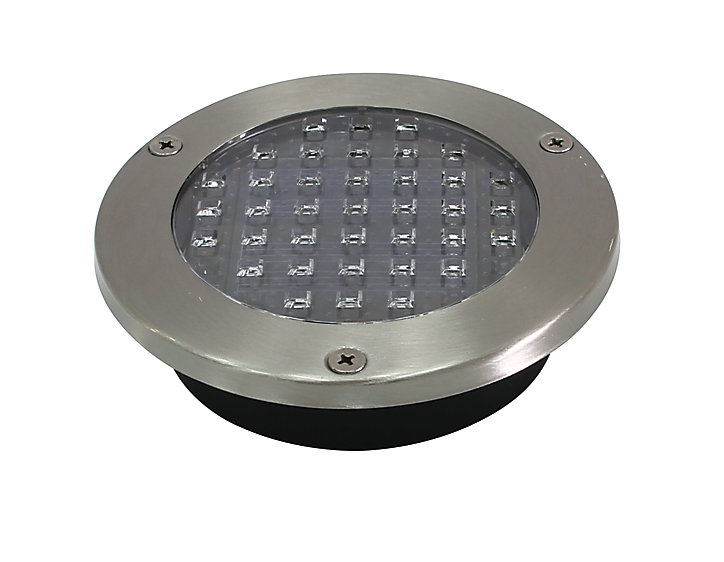 2 spots encastrable solaire Glend IP65 GoodHome lumière blanche