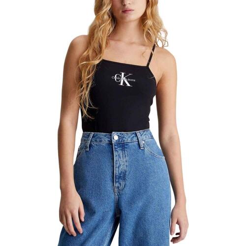 Calvin Klein Jeans - MONOLOGO STRAPPY BODY Negro