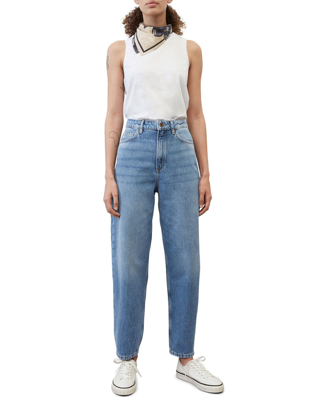 Marc O'Polo Jean Sofo Relax Taille haute bleu moyen