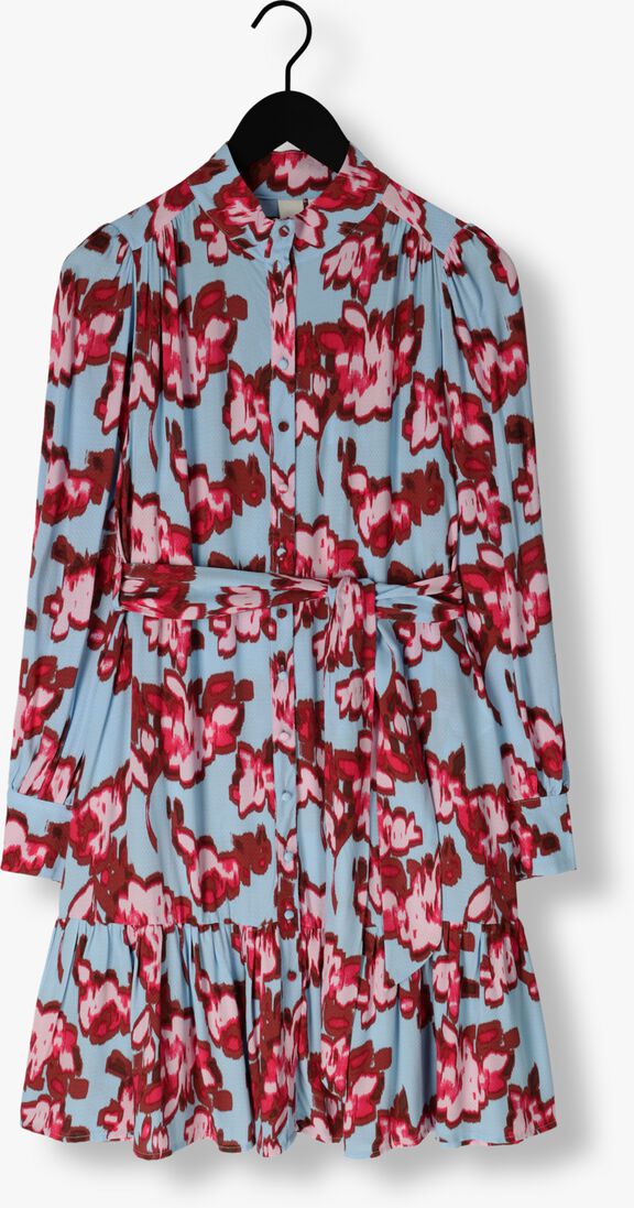 Y.A.S. lichtblauwe y.a.s. mini jurk yasprismu ls shirt dress s.