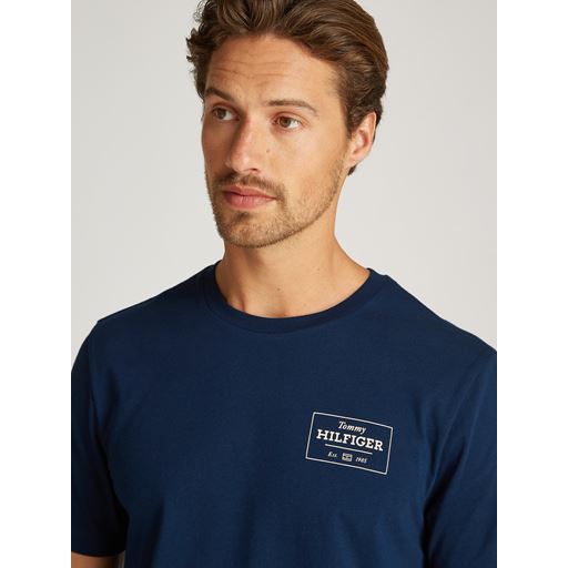 Tommy Hilfiger Monotype Printed Label T-shirt, Night Sky, XXL