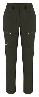 Pantalon Softshell Femme Salewa Puez Cargo Khaki
