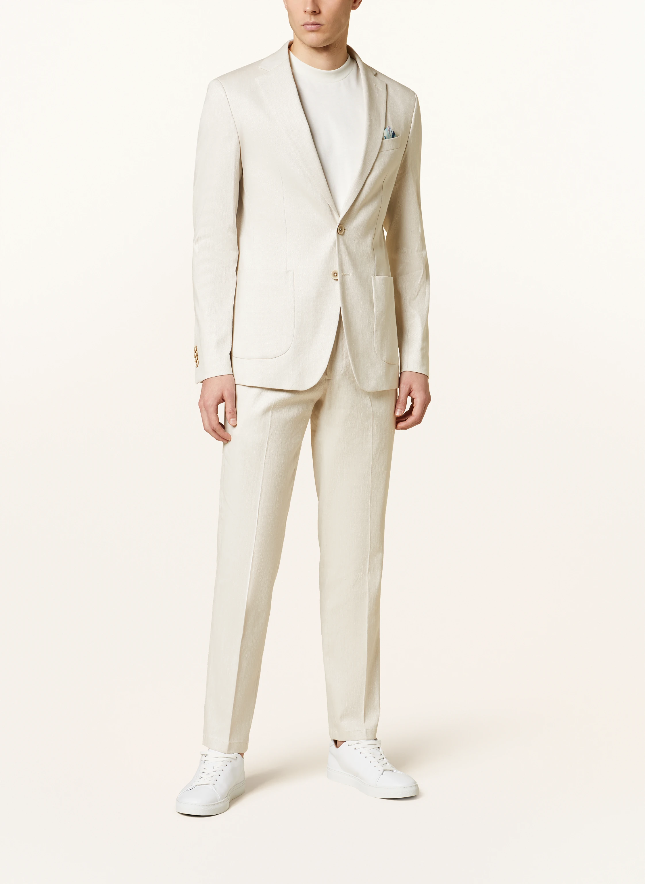 PAUL Anzugsakko Extra Slim Fit mit Leinen