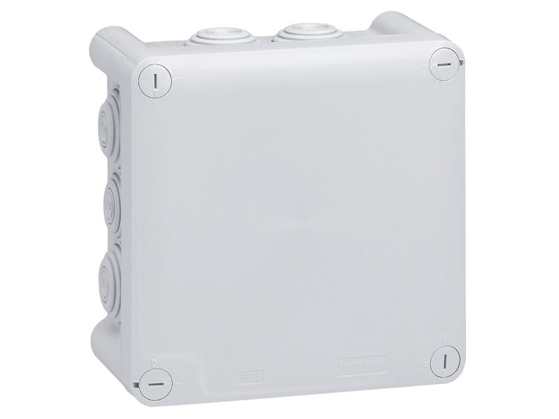 Legrand Abzweigdose Plexo AP, nass IP55, Grau 130 x 130 x 8 Aufputz Nass-Abzweigdose IP55
