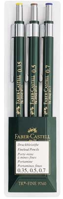 Faber-Castell Mechanical Pencil Tk-Fine Wallet Set Of 3