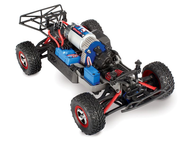 Traxxas Short Course Truck Slash 4x4 Titan Schwarz, RTR, 1: Kleiner SCT mit Allradantrieb und 550er Brushed Motor