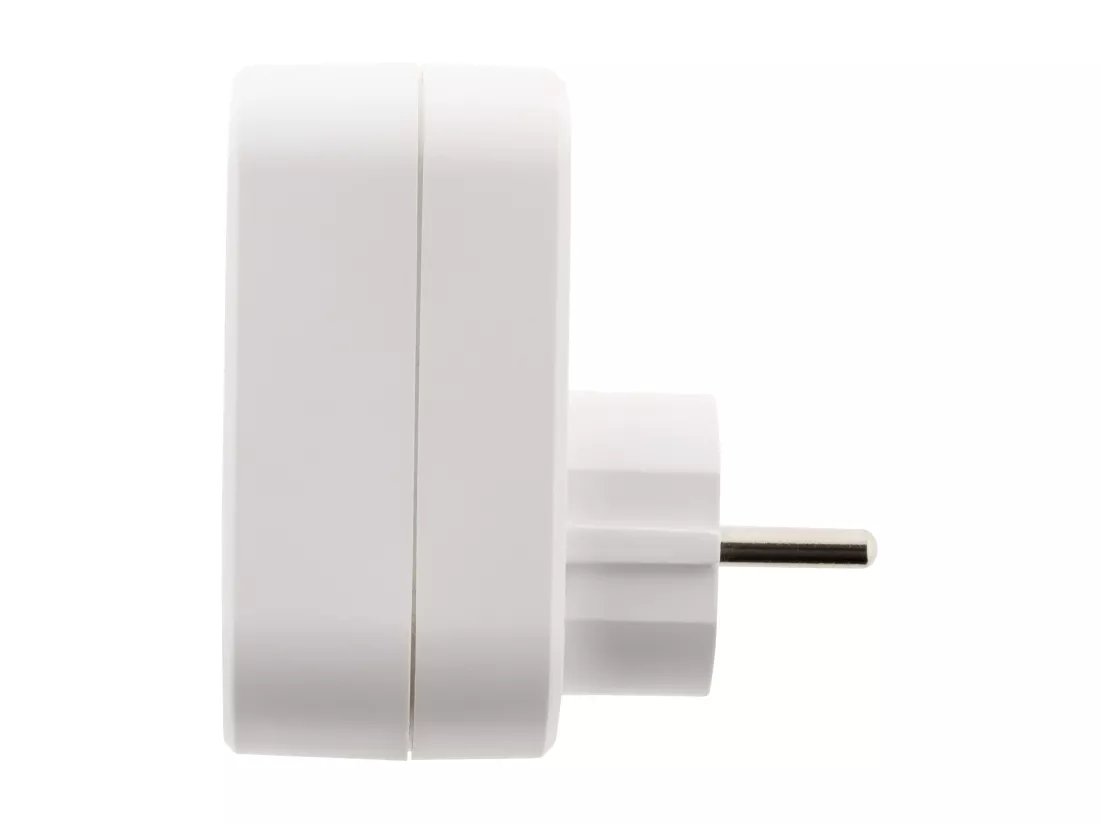Prise 16A 2P+T + avec 2x ports USB 3.4A - Blanc - Zenitech