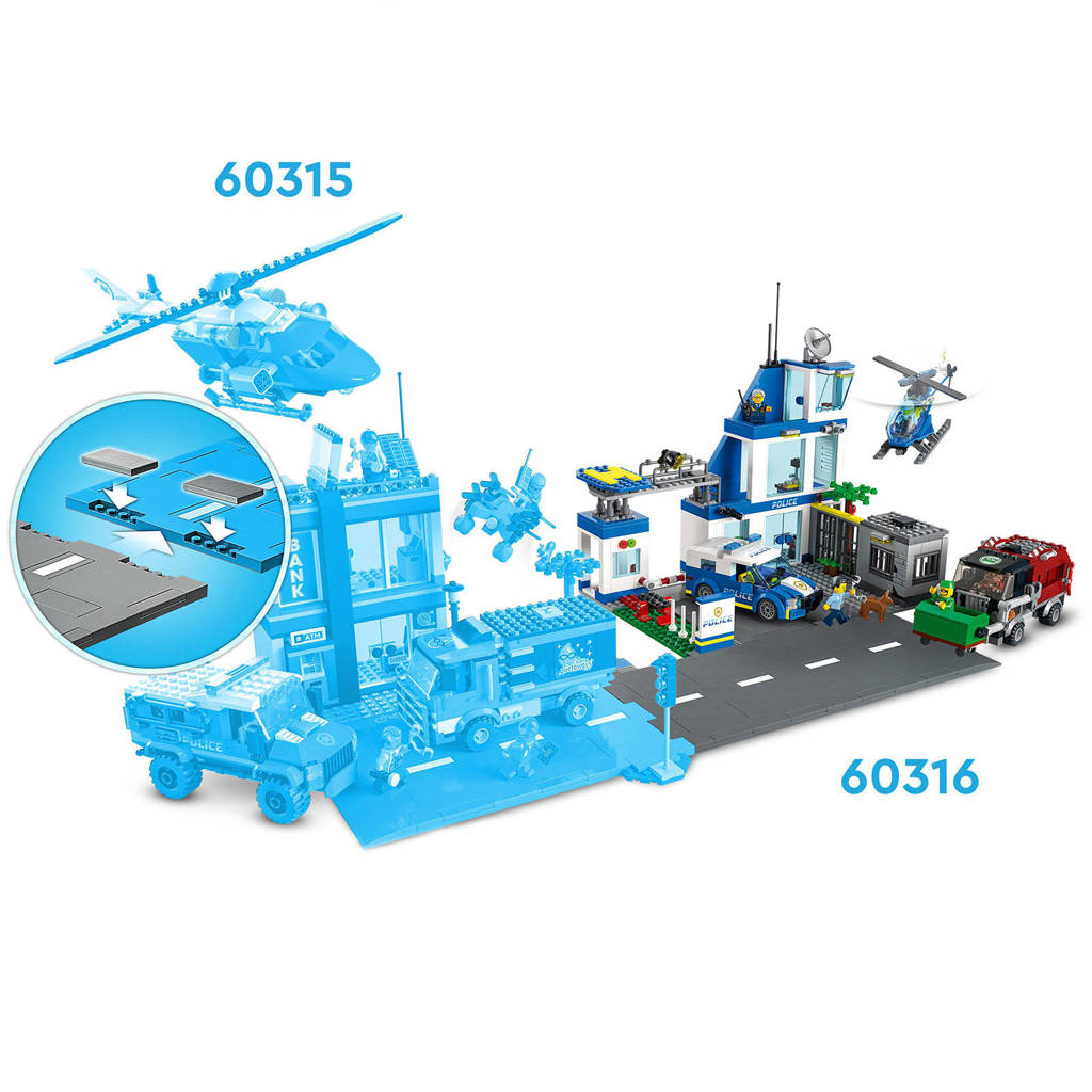 LeukPolitiebureau Helikopter Speelgoed Set 60316