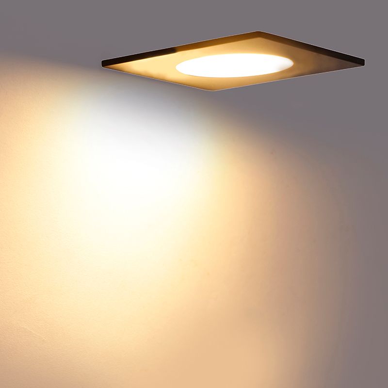 Moderne inbouwspot zwart incl. LED 3-staps dimbaar IP65 - Simply