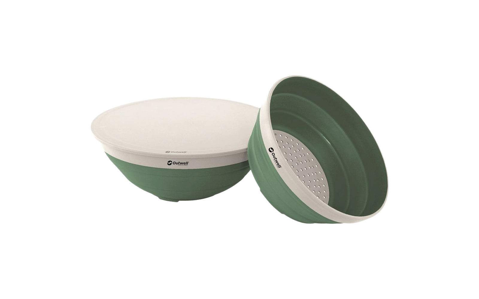 Outwell Collaps  Schüssel und Siebset shadow green, Faltschüssel