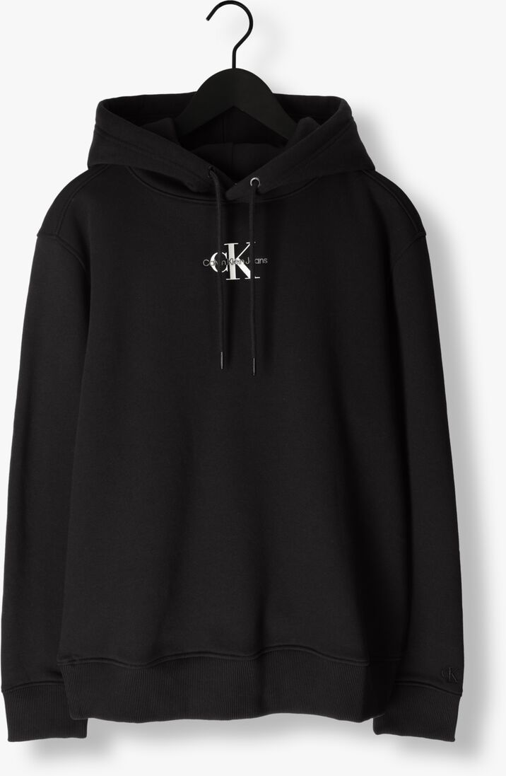 CALVIN KLEIN zwarte calvin klein sweater monologo hoodie